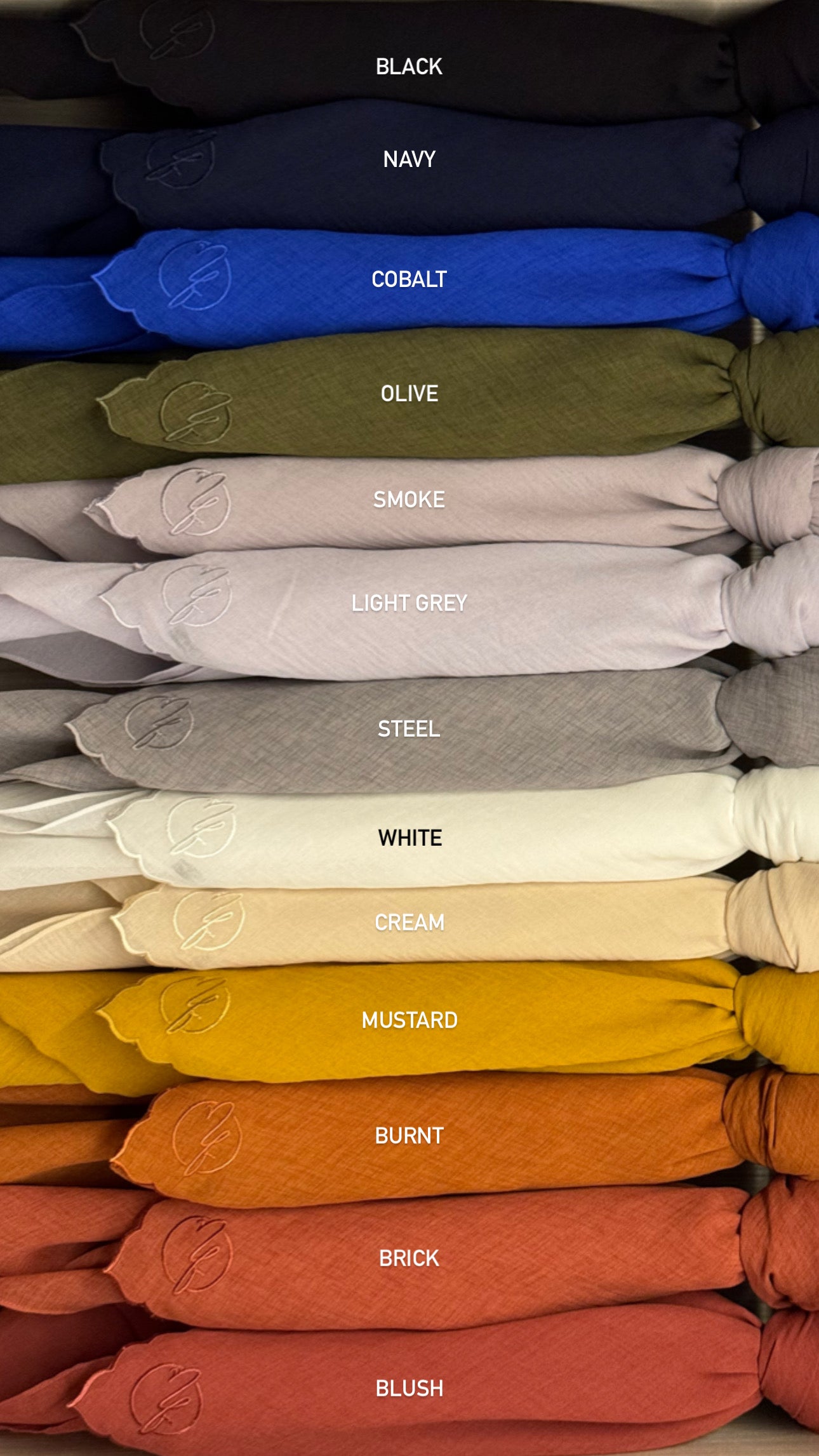 SCALLOP CHIFFON LINEN