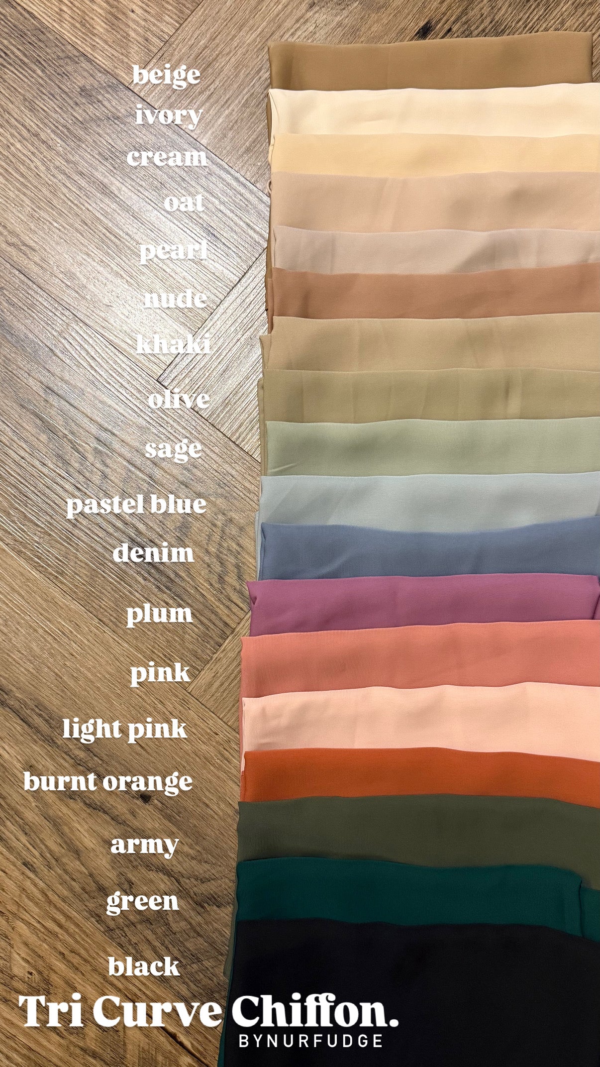 TRI CURVE CHIFFON