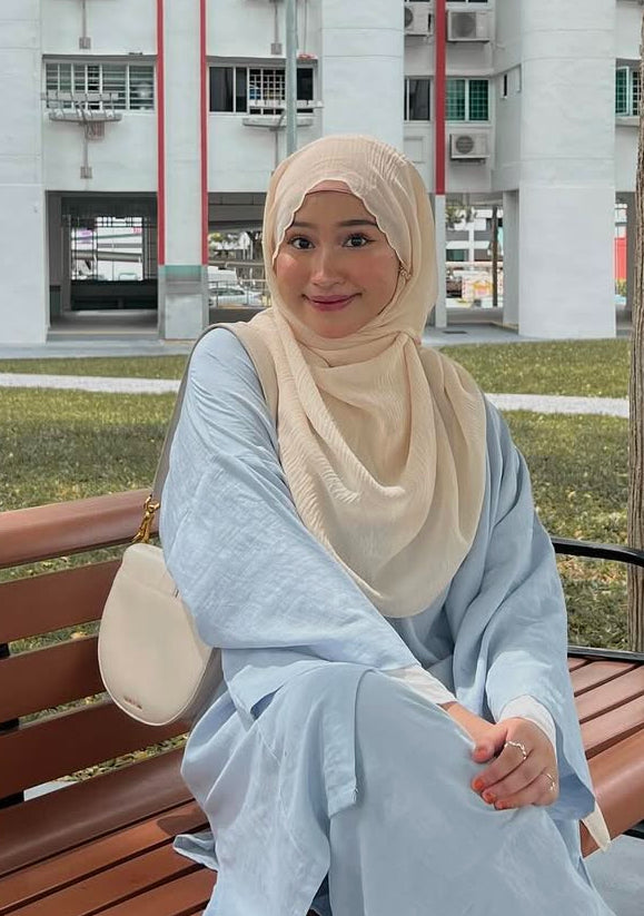 SCALLOP CHIFFON LINEN