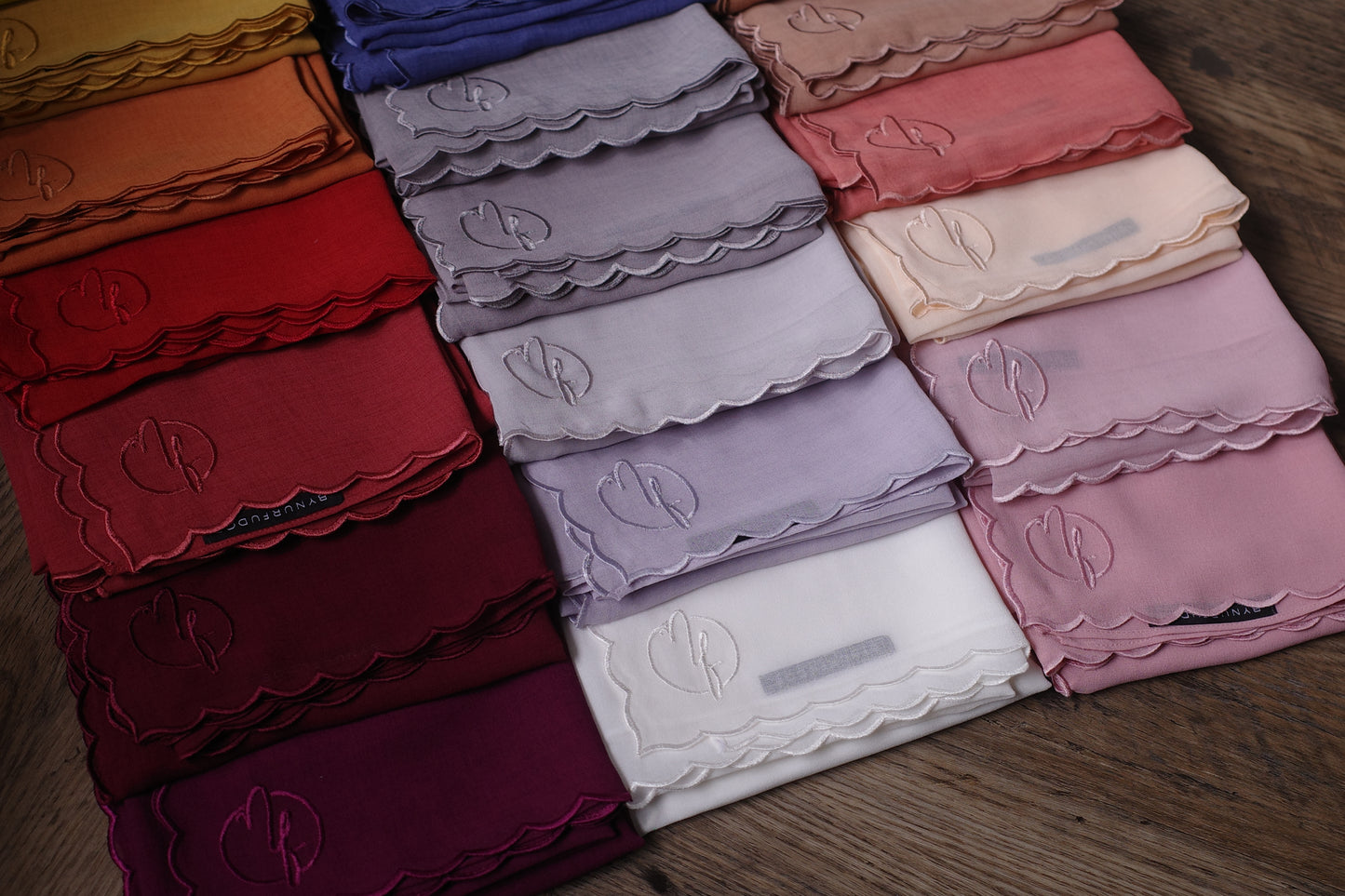 SCALLOP CHIFFON LINEN